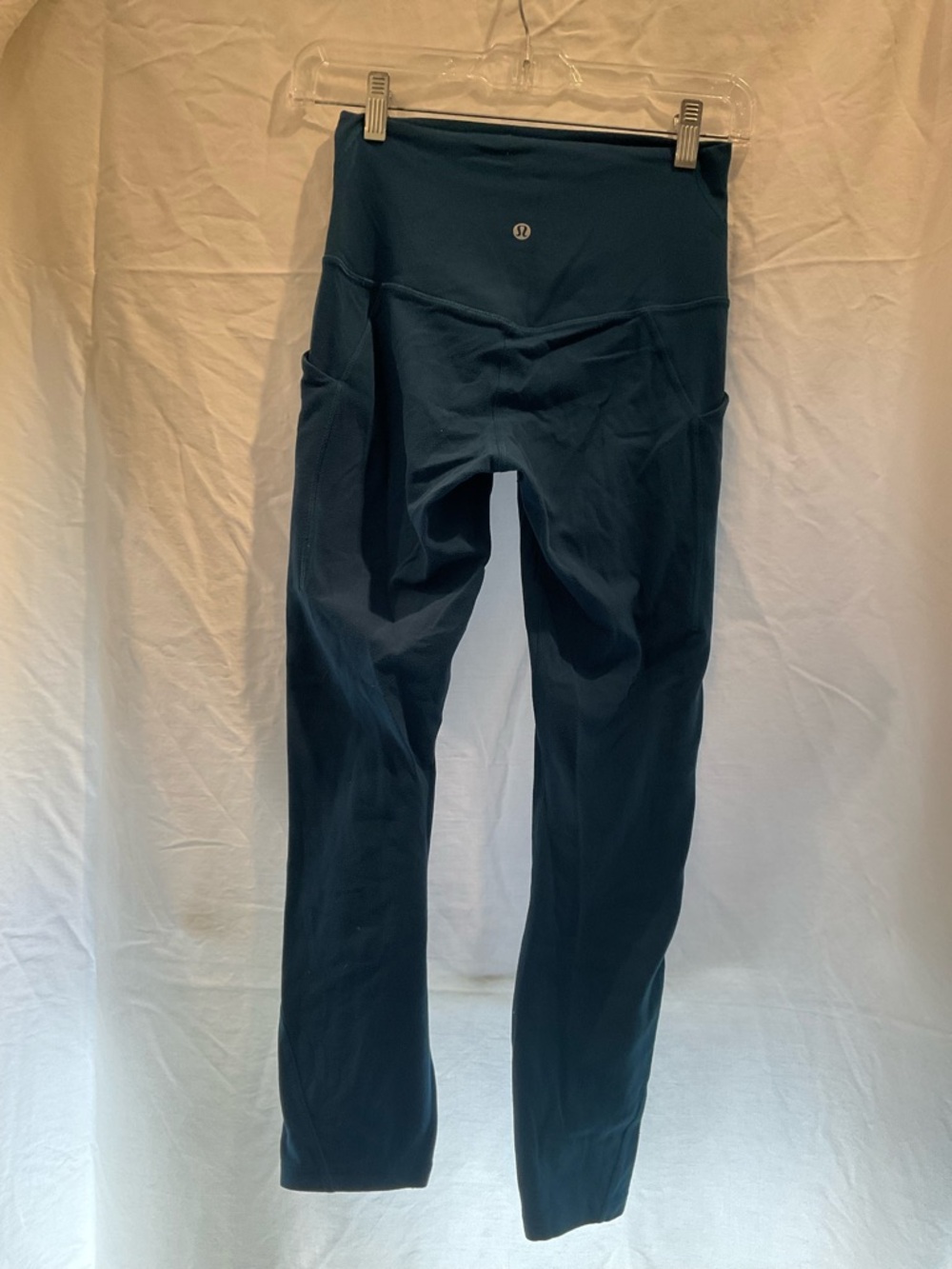 Lululemon Align High Rise Crop 23” Blue Borealis Leggings Size 4 Pockets